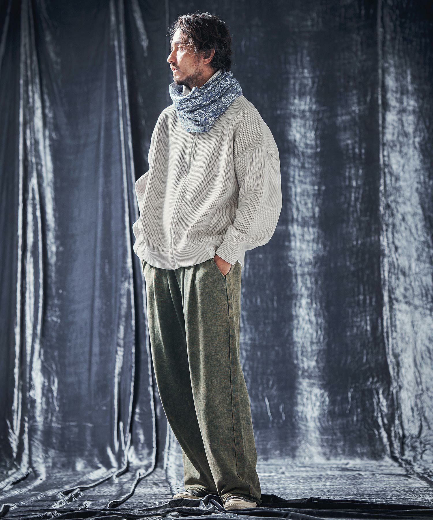 50%OFF【ANGENEHM(アンゲネーム)】Light yarn drivers knit ドライバー