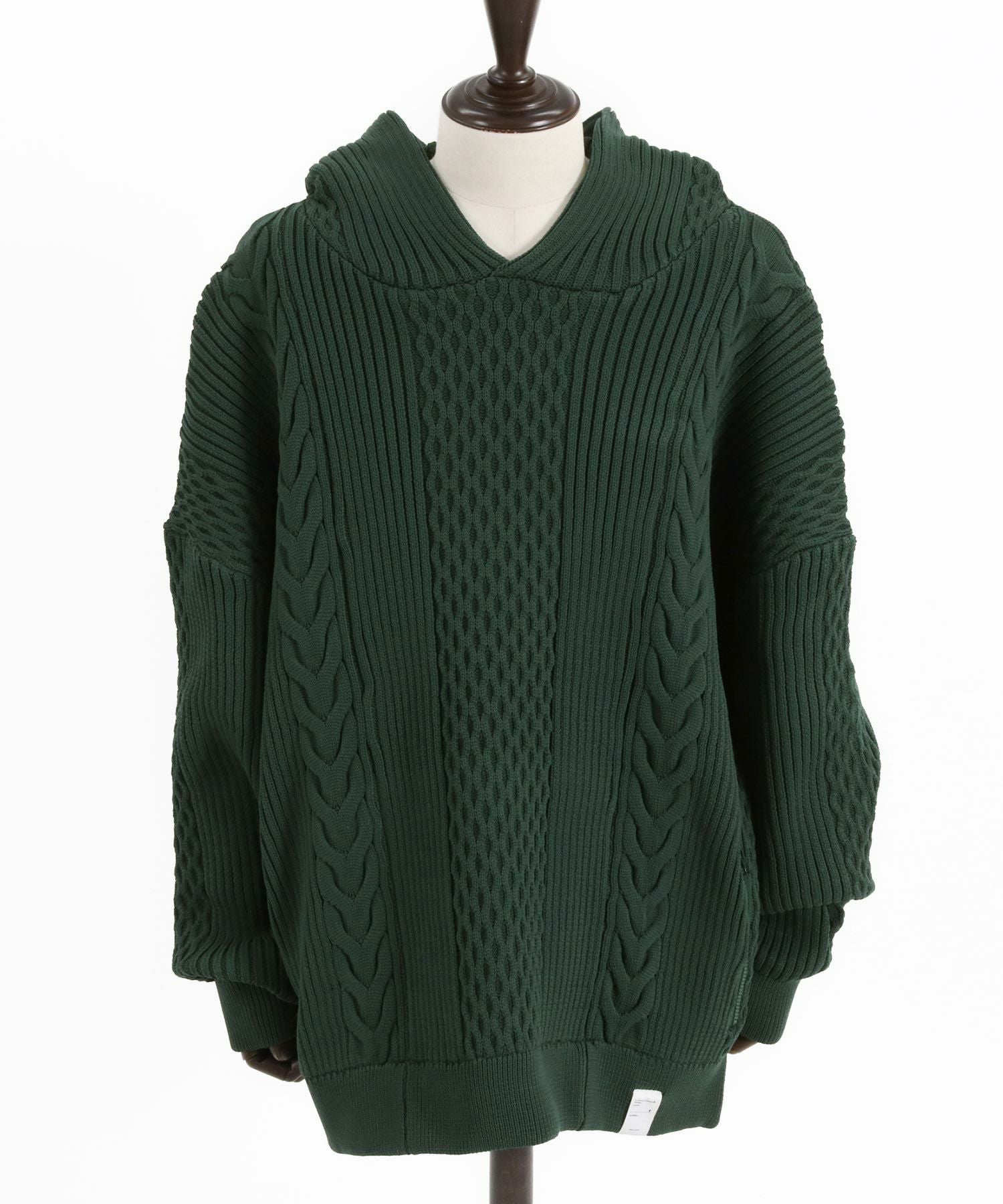 30%OFF【ANGENEHM(アンゲネーム)】Light yarn cable stitch knit