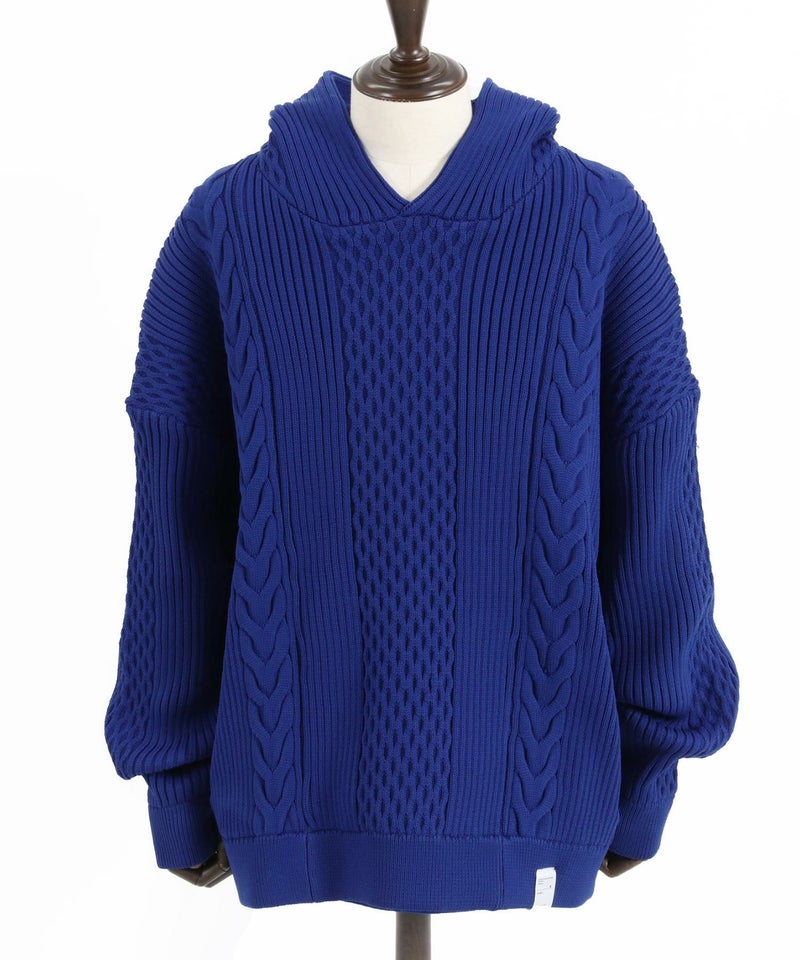 30%OFF【ANGENEHM(アンゲネーム)】Light yarn cable stitch knit 