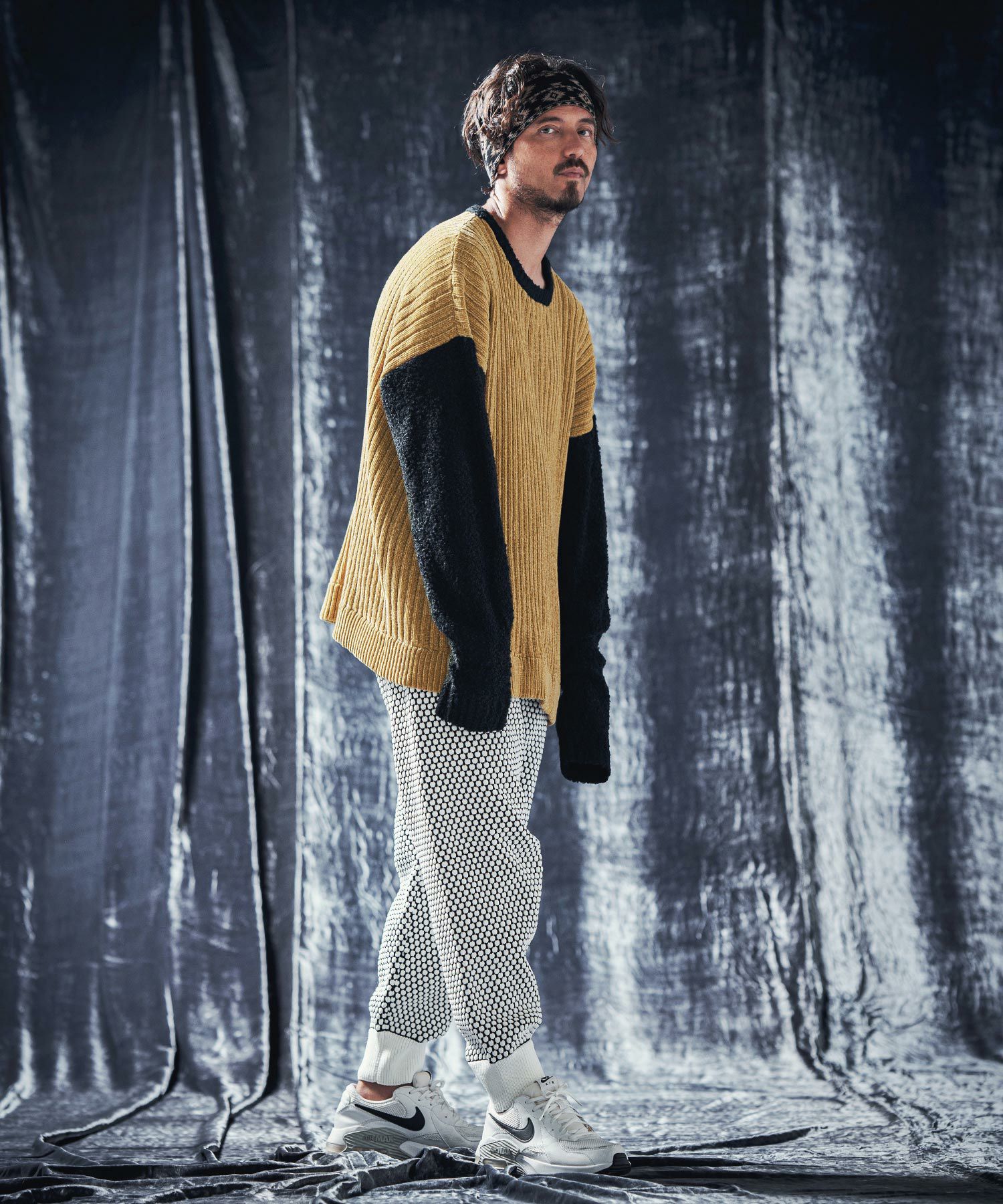 30%OFF【ANGENEHM(アンゲネーム)】Different material combination