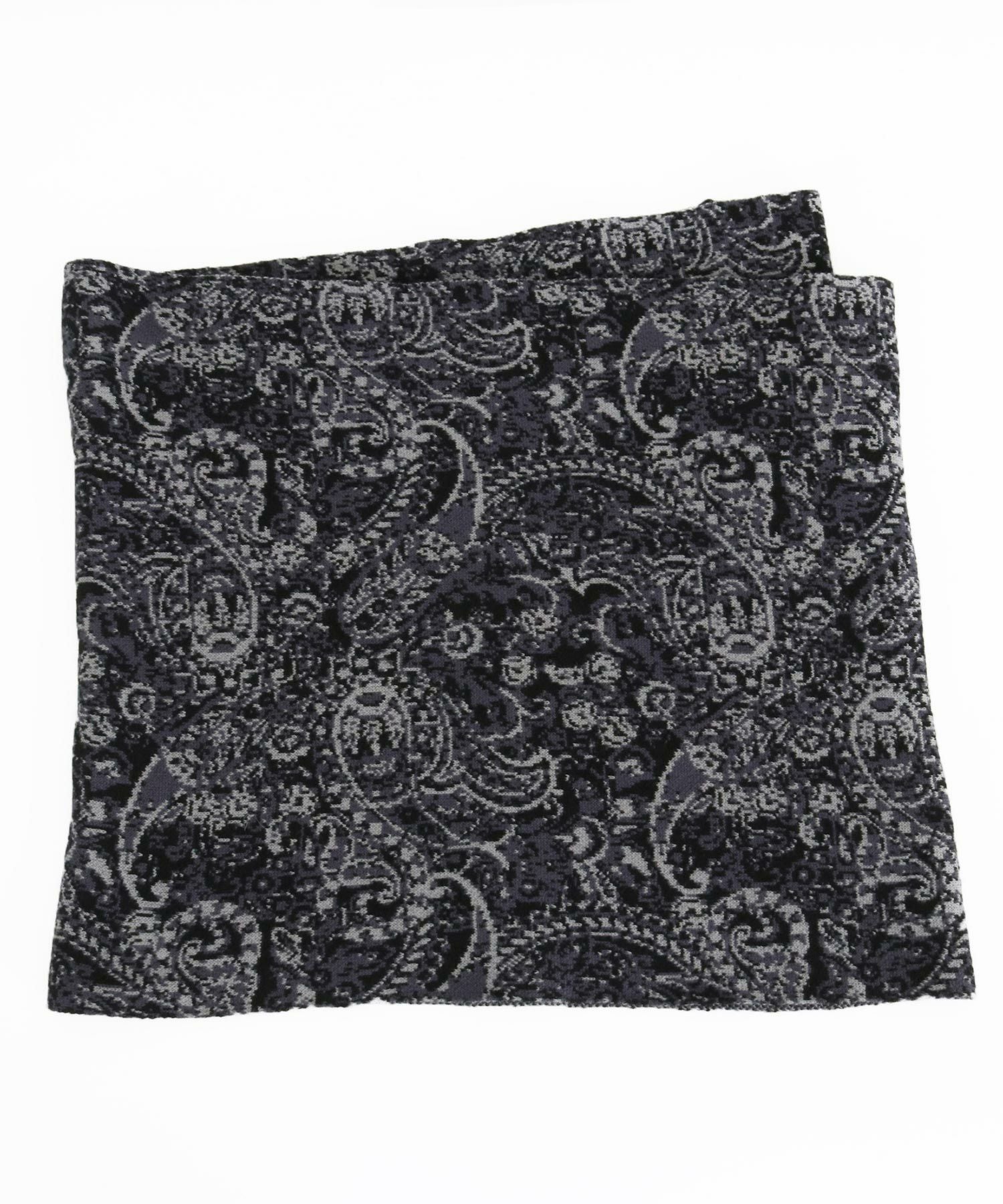 30%OFF【ANGENEHM(アンゲネーム)】Paisley pattern knit snood ニット