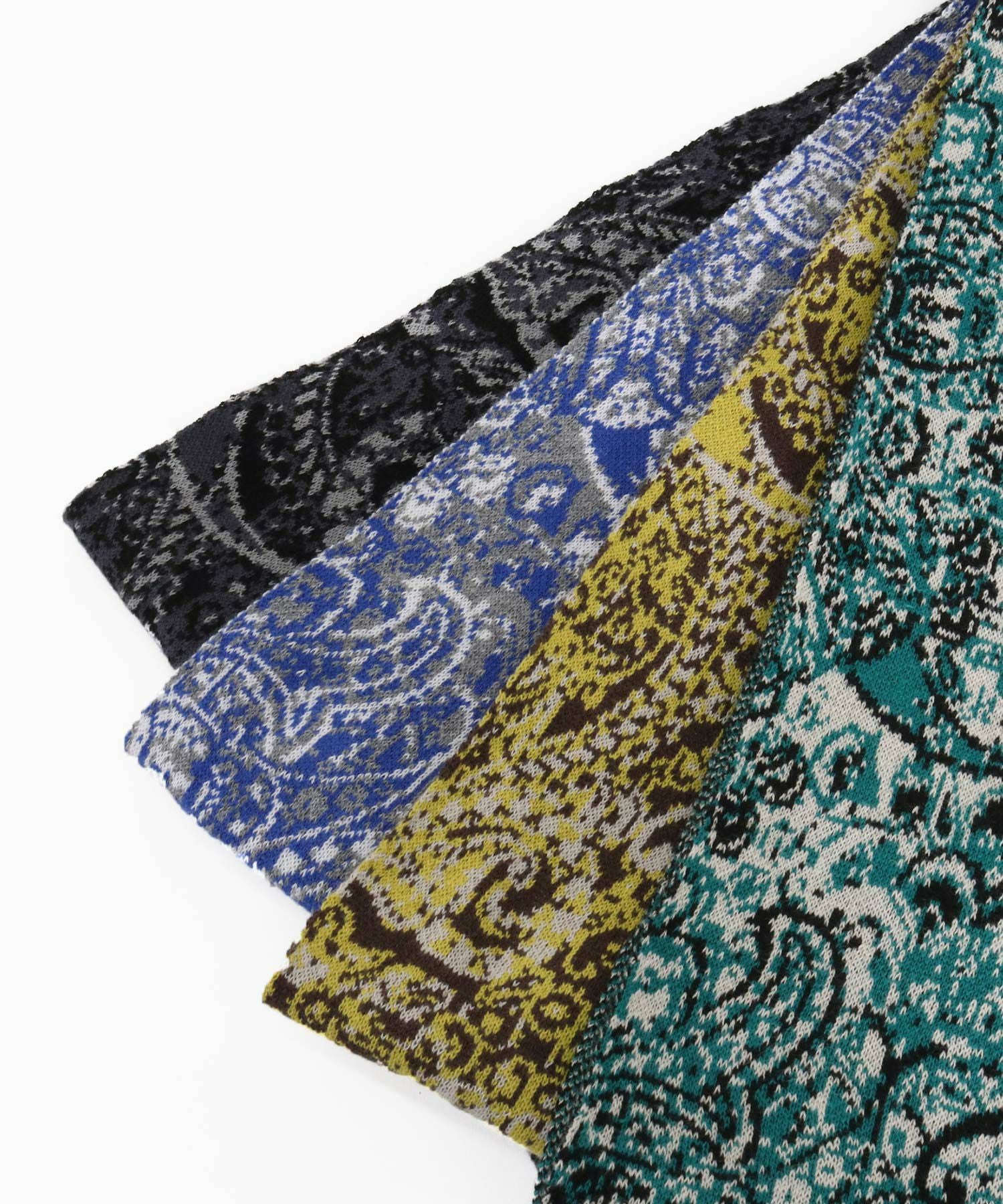 30%OFF【ANGENEHM(アンゲネーム)】Paisley pattern knit snood ニット