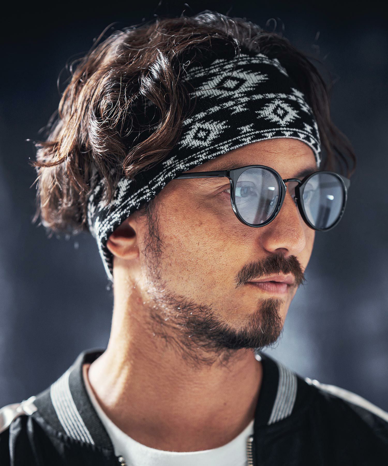ANGENEHM(アンゲネーム)】Native pattern knit headband ニットヘア ANGENEHM(アンゲネーム)】Native pattern knit headband ニットヘア
