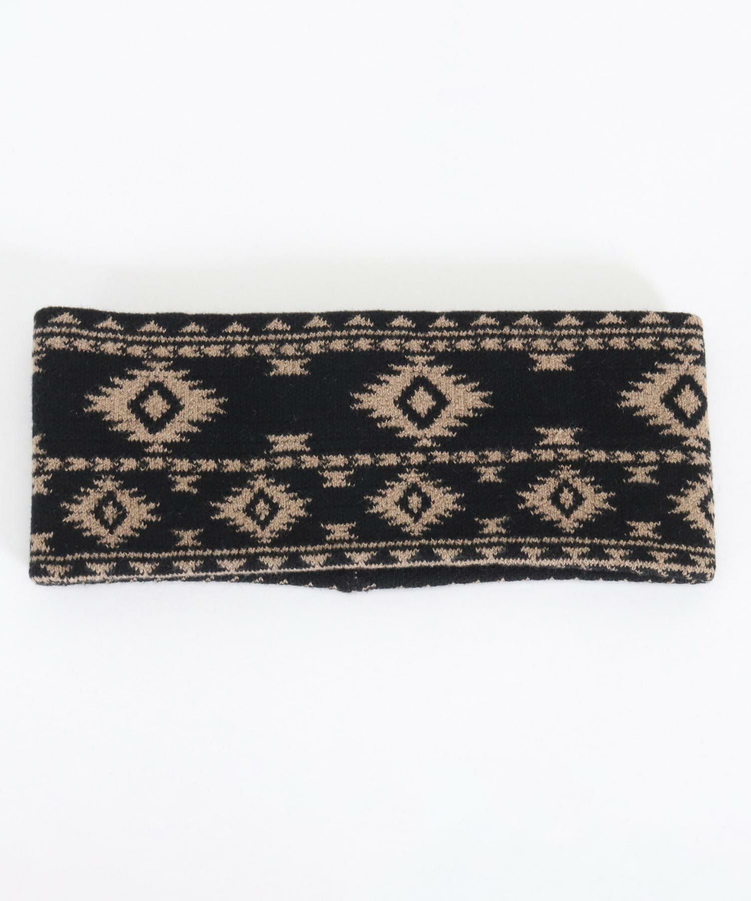 ANGENEHM(アンゲネーム)】Native pattern knit headband ニットヘア