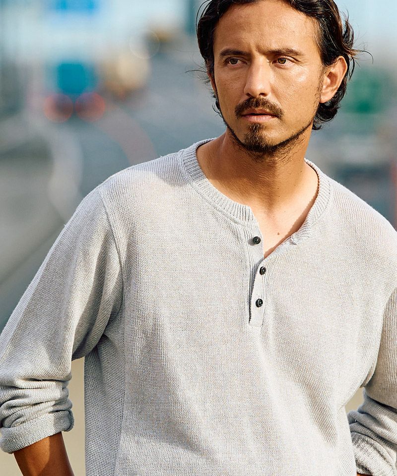 50%OFF【wjk】linen henley knit ヘンリーネックニット(6879 kc63f