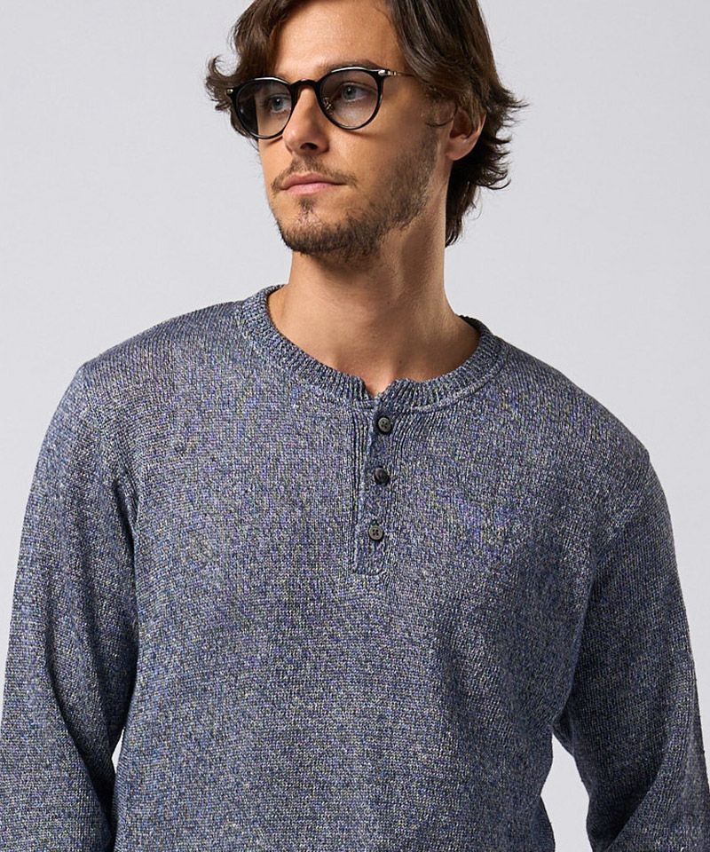 50%OFF【wjk】linen henley knit ヘンリーネックニット(6879 kc63f