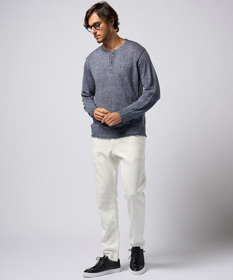 50%OFF【wjk】linen henley knit ヘンリーネックニット(6879 kc63f