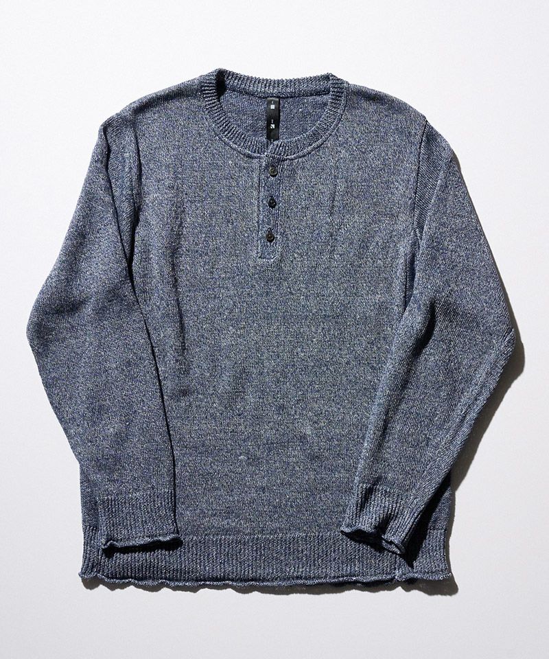 50%OFF【wjk】linen henley knit ヘンリーネックニット(6879 kc63f