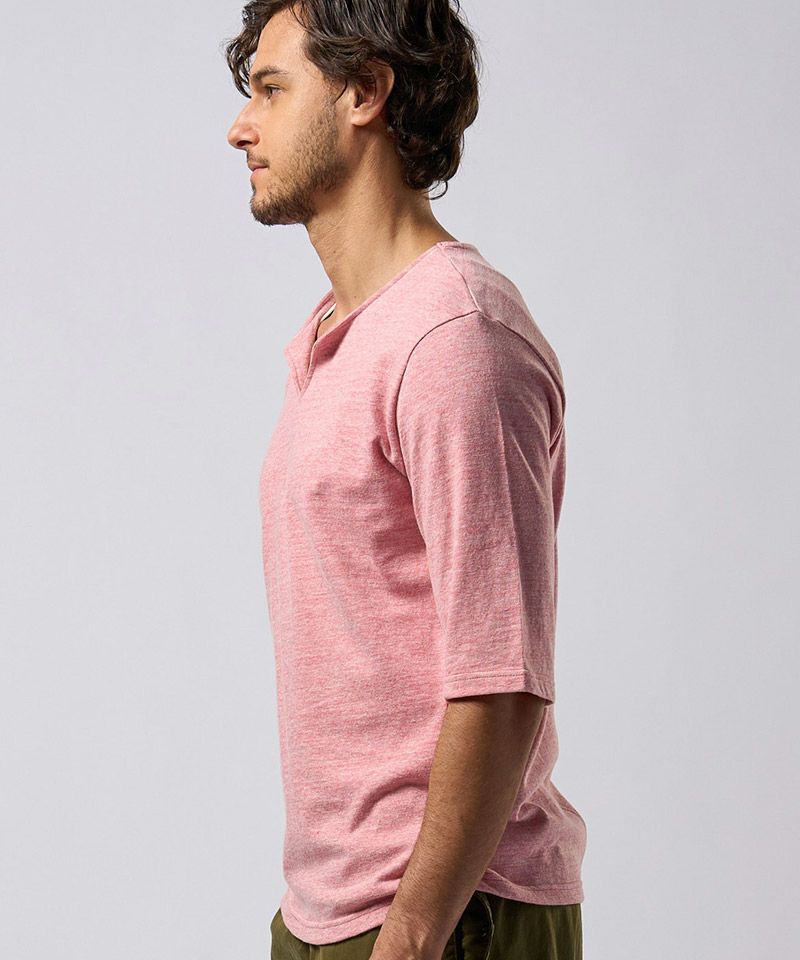 wjk】key neck H-S Tee 5分袖Tシャツ(7339 cj66f) | CAMBIO カンビオ