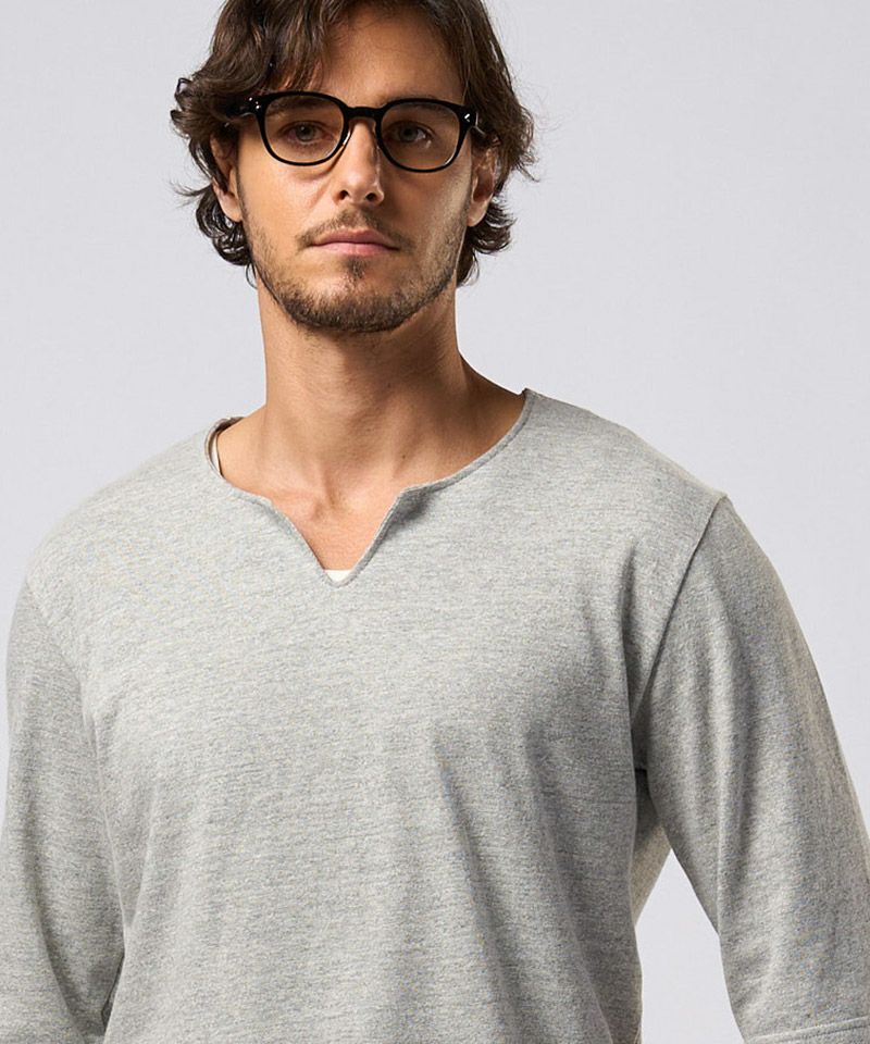 wjk】key neck H-S Tee 5分袖Tシャツ(7339 cj66f) | CAMBIO カンビオ