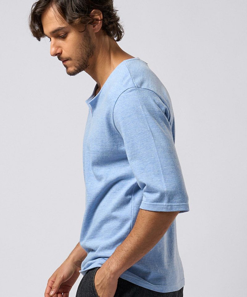 wjk】key neck H-S Tee 5分袖Tシャツ(7339 cj66f) | CAMBIO カンビオ