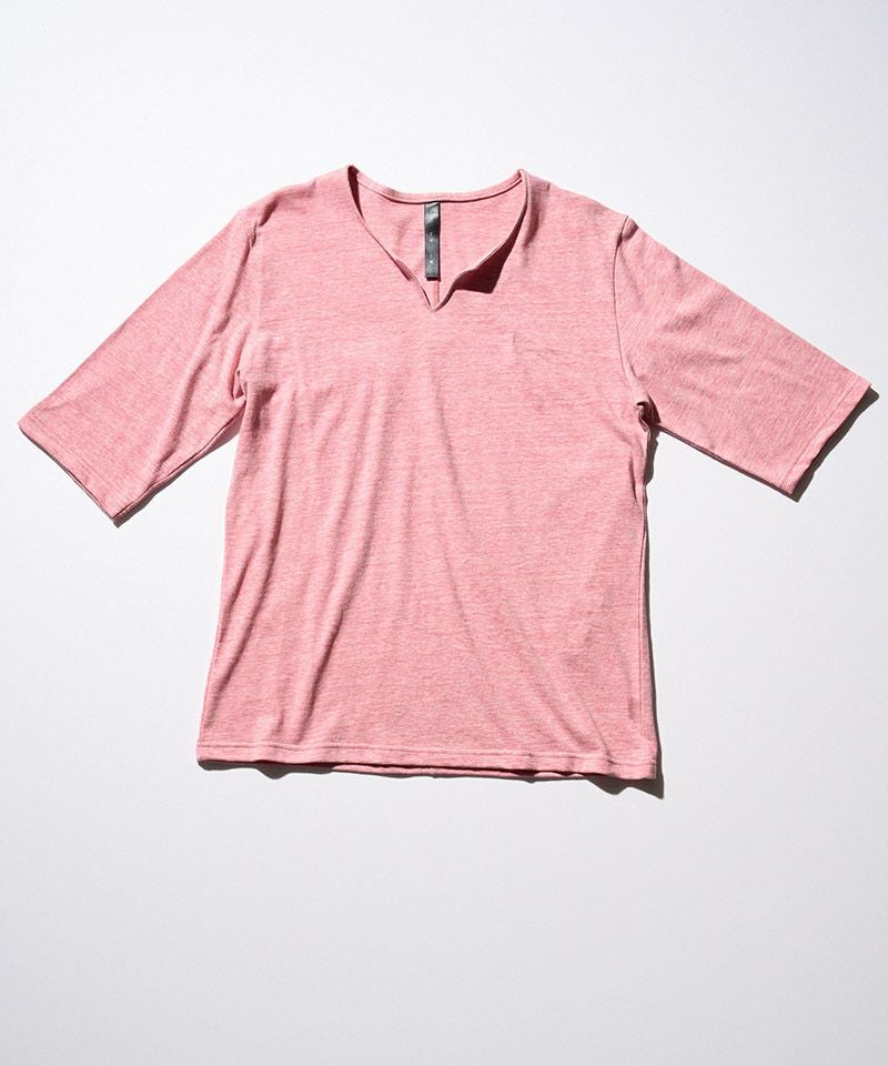 wjk】key neck H-S Tee 5分袖Tシャツ(7339 cj66f) | CAMBIO カンビオ