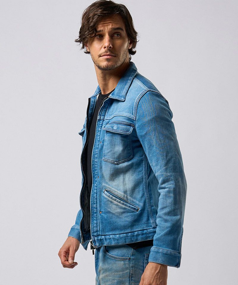 50%OFF【wjk】denim jersey zip blouson ジップブルゾン(2069 dj35f