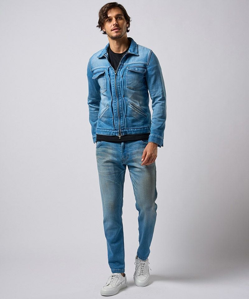 50%OFF【wjk】denim jersey zip blouson ジップブルゾン(2069 dj35f