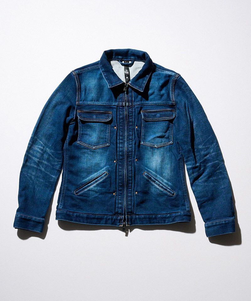 50%OFF【wjk】denim jersey zip blouson ジップブルゾン(2069 dj35f