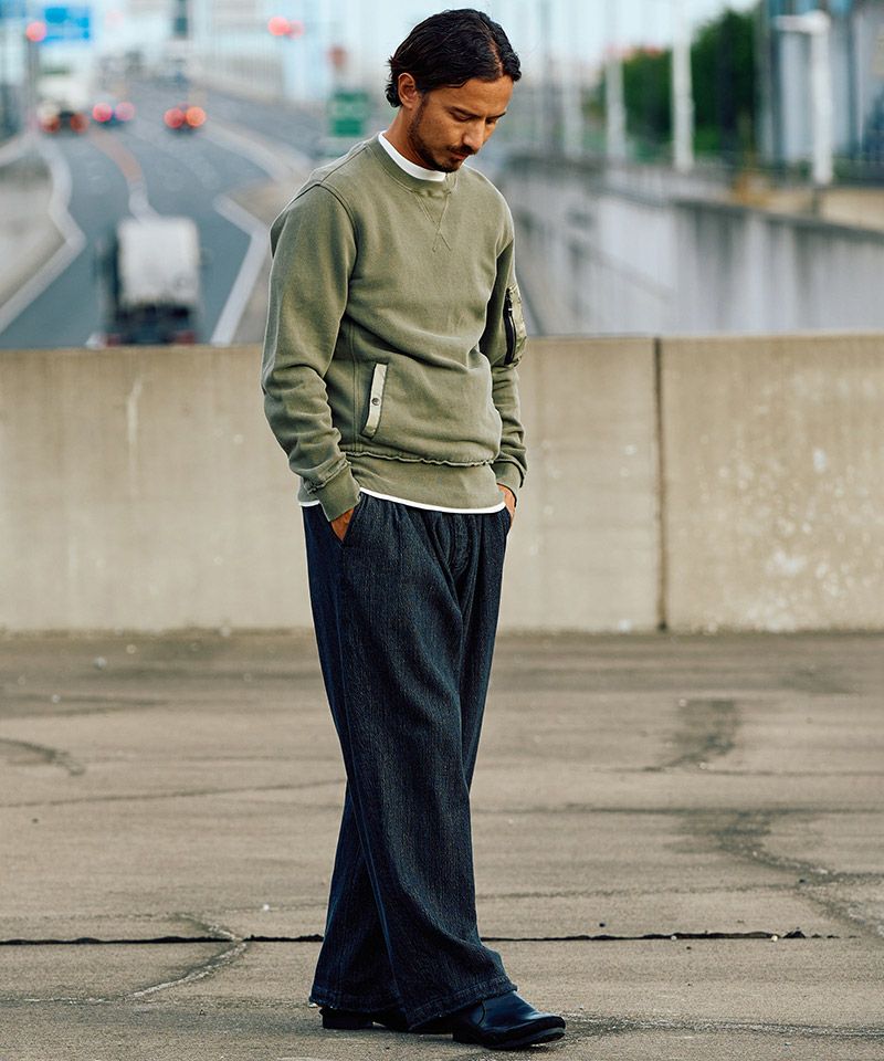 50%OFF【wjk】2-tuck wide trousers ワイドパンツ(5419 ds54f