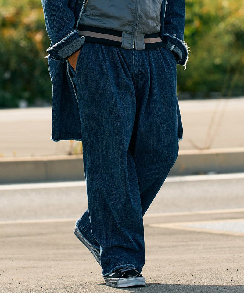 50%OFF【wjk】2-tuck wide trousers ワイドパンツ(5419 ds54f