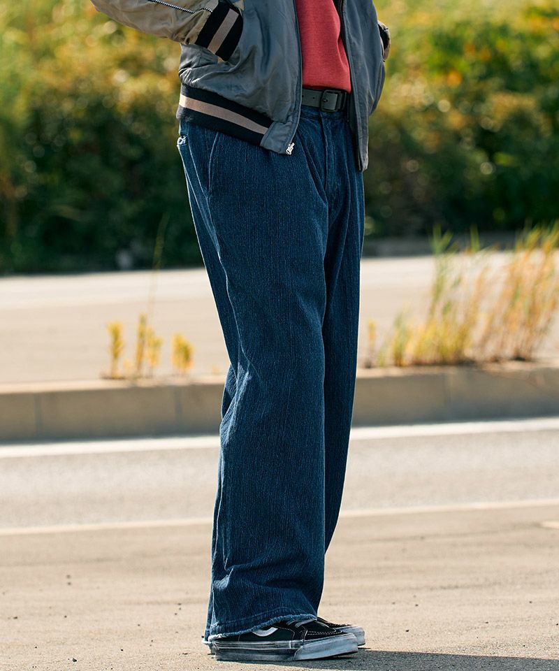 50%OFF【wjk】2-tuck wide trousers ワイドパンツ(5419 ds54f