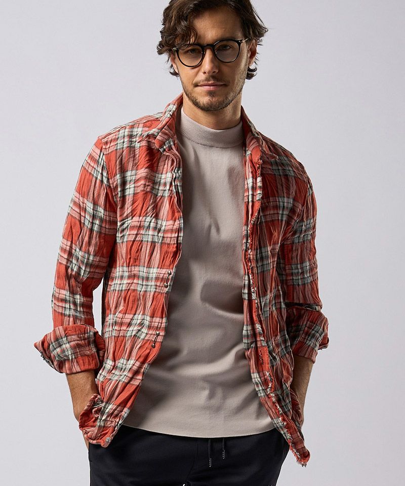 30%OFF【wjk】2-hook check シャツ(4481 ch88f) | CAMBIO カンビオ