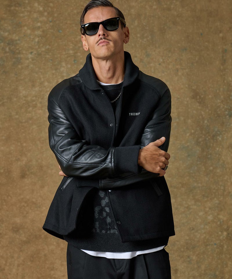 30%OFF【THEOREM(セオレム)】Leather RS Award Jacket スタジャン 