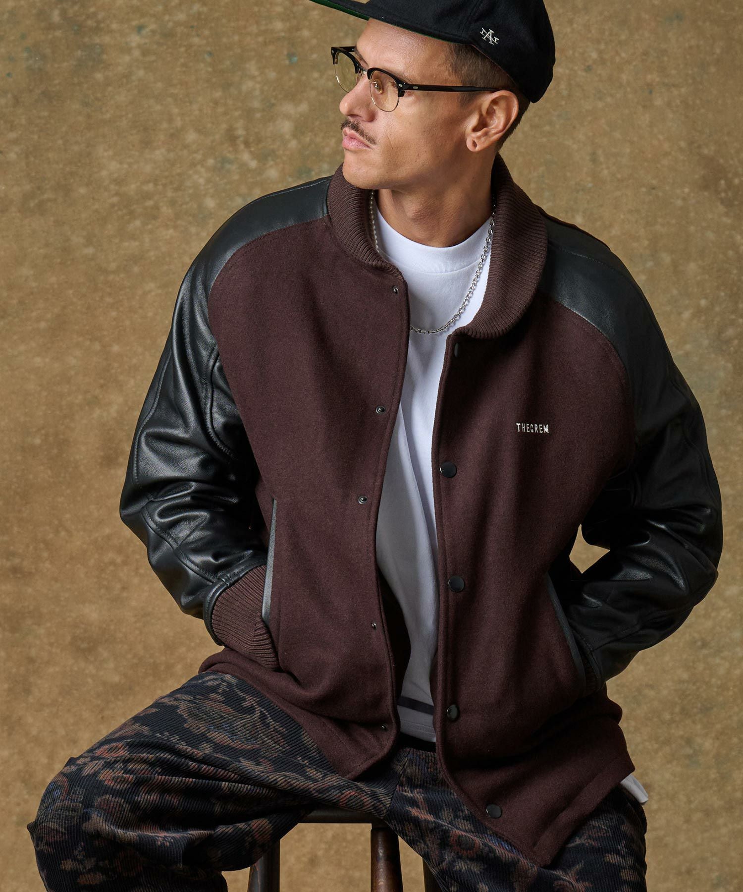 THEOREM(セオレム)】Leather RS Award Jacket スタジャン(TRM24-T014A