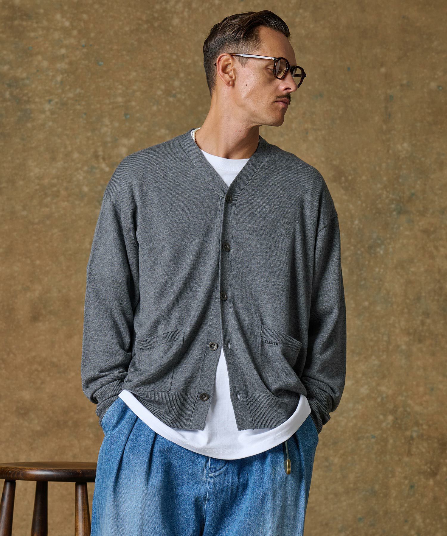 THEOREM(セオレム)】Stripe Rover Pullover LS Shirt シャツ(TRM24