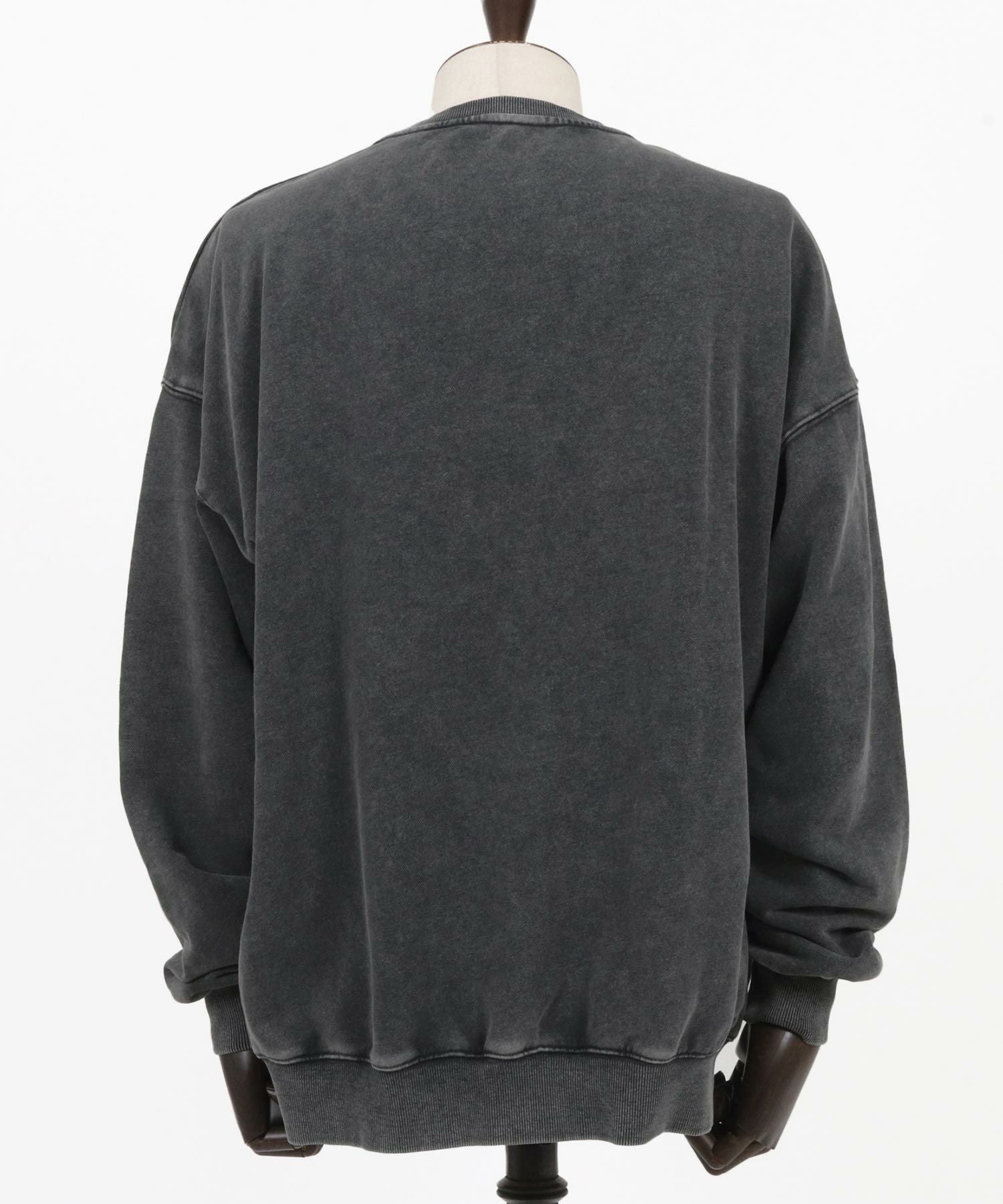 THEOREM(セオレム)】One Point Emb Pigment Laidback Sweatshirt
