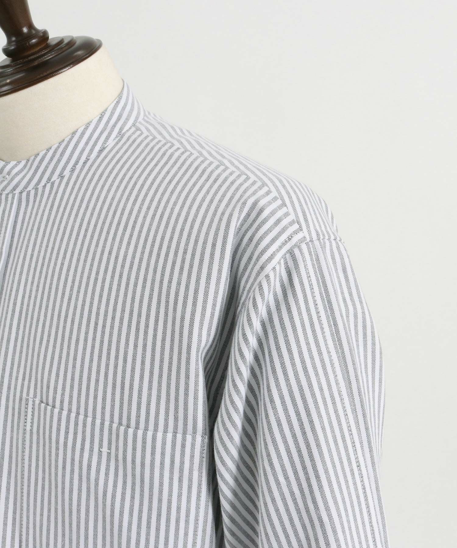 THEOREM(セオレム)】Stripe Rover Pullover LS Shirt シャツ(TRM24