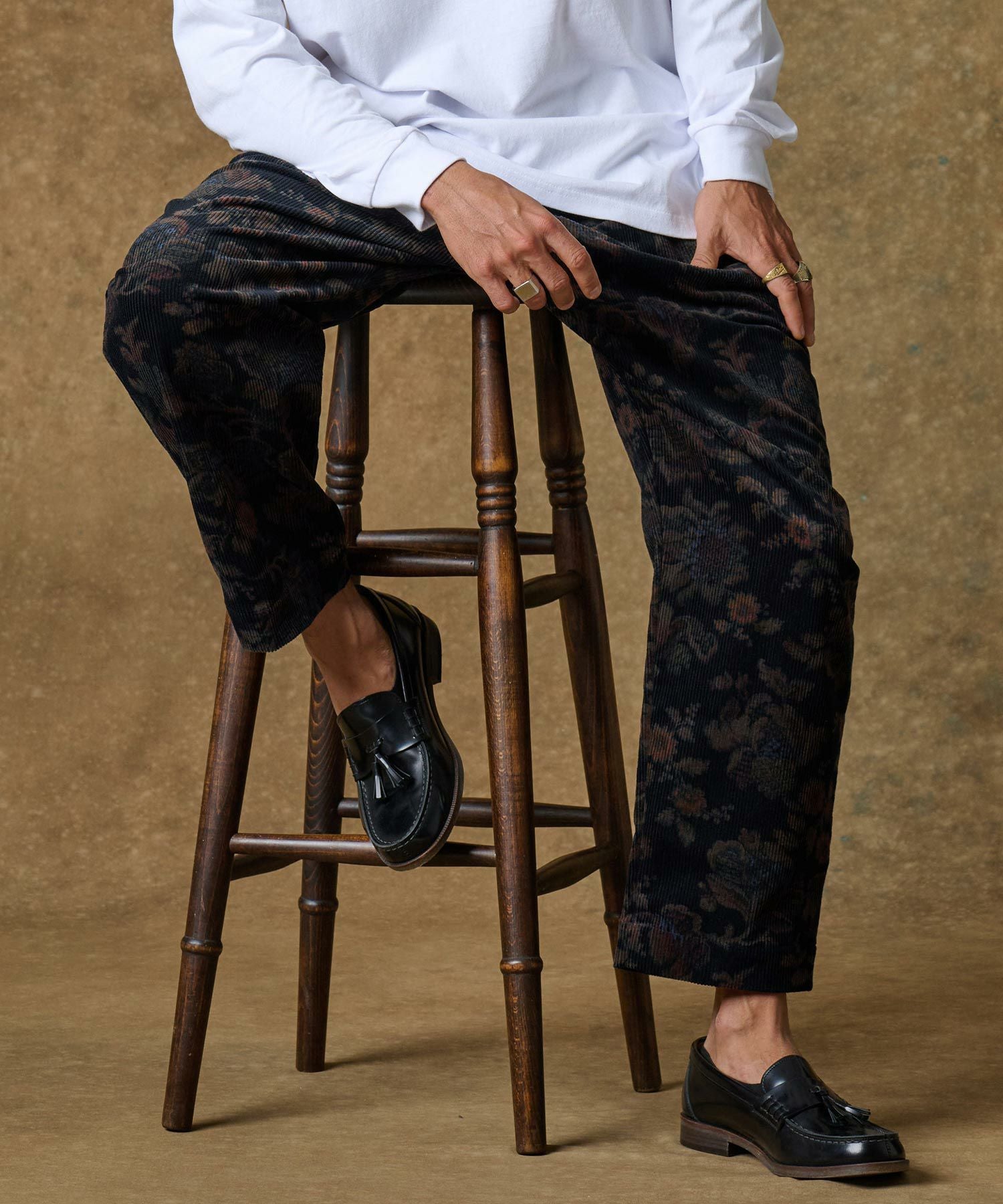 30%OFF【THEOREM(セオレム)】Routine Frower Pattern Corduroy Pants