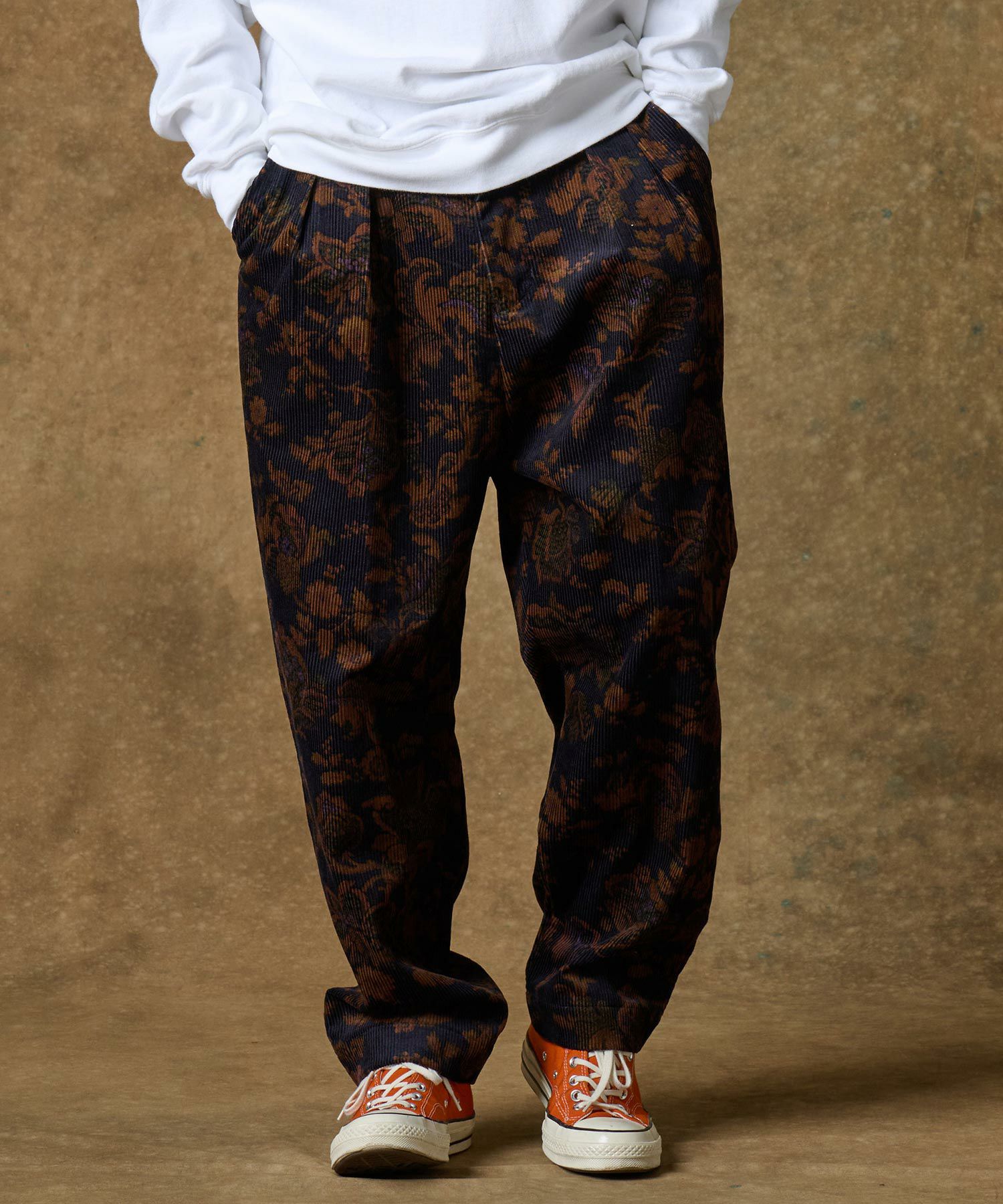 30%OFF【THEOREM(セオレム)】Routine Frower Pattern Corduroy Pants