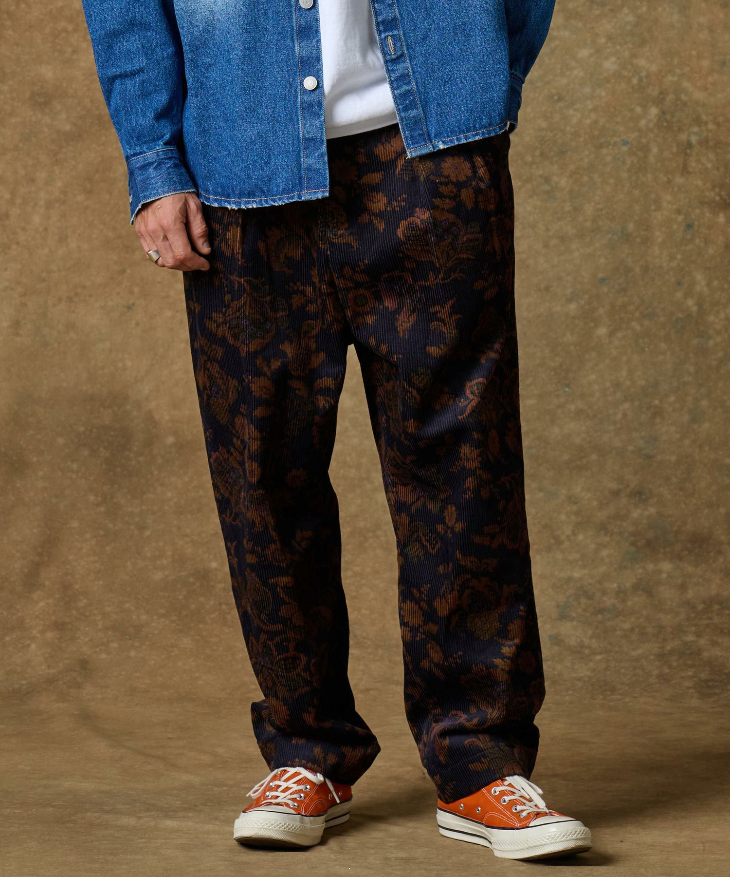 30%OFF【THEOREM(セオレム)】Routine Frower Pattern Corduroy Pants