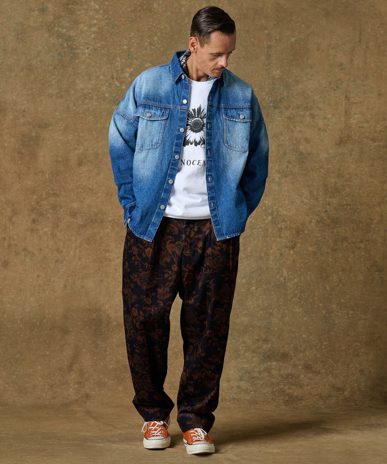30%OFF【THEOREM(セオレム)】Routine Frower Pattern Corduroy Pants