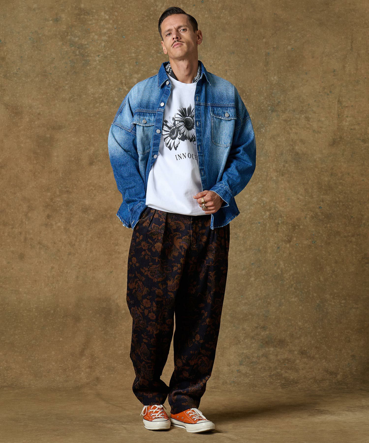 30%OFF【THEOREM(セオレム)】Routine Frower Pattern Corduroy Pants