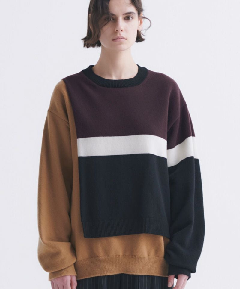 50%OFF【CULLNI(クルニ)】Layerd Pullover Knit プルオーバーニット(24 