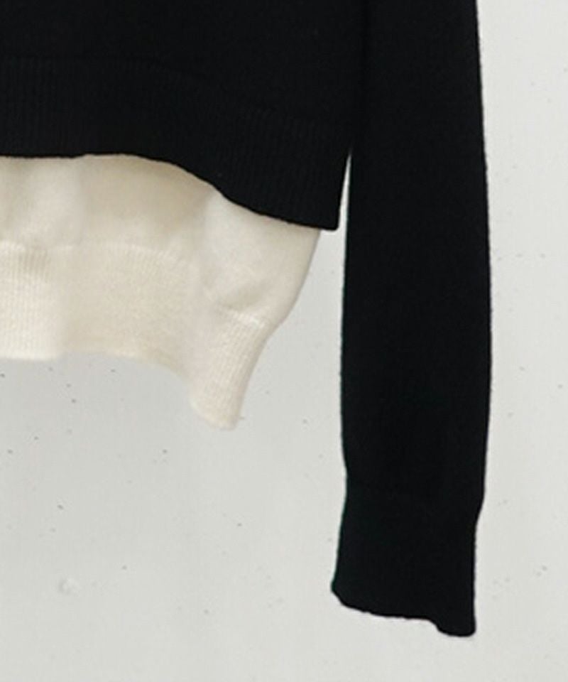 50%OFF【CULLNI(クルニ)】Layerd Pullover Knit プルオーバーニット(24