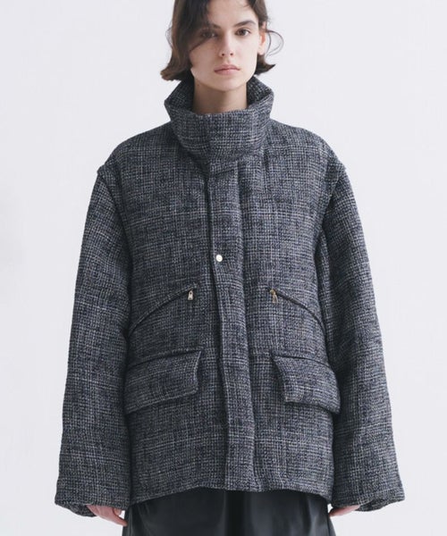 50%OFF【CULLNI(クルニ)】Butcher Tweed Removable Sleeves Down 