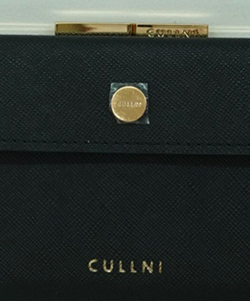 CULLNI(クルニ)】Leather Flap Mini wallet With A Clasp ミニレザー