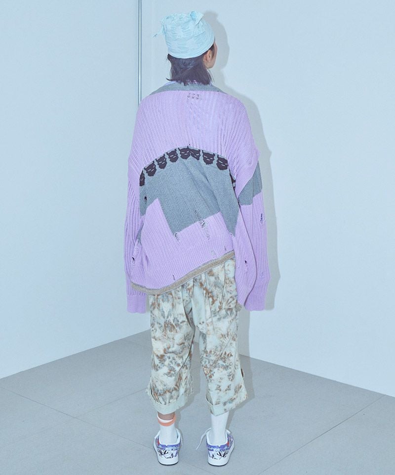 60%OFF【BODYSONG.(ボディソング)】REVERSIBLE DISTRESSED SUMMER KNIT