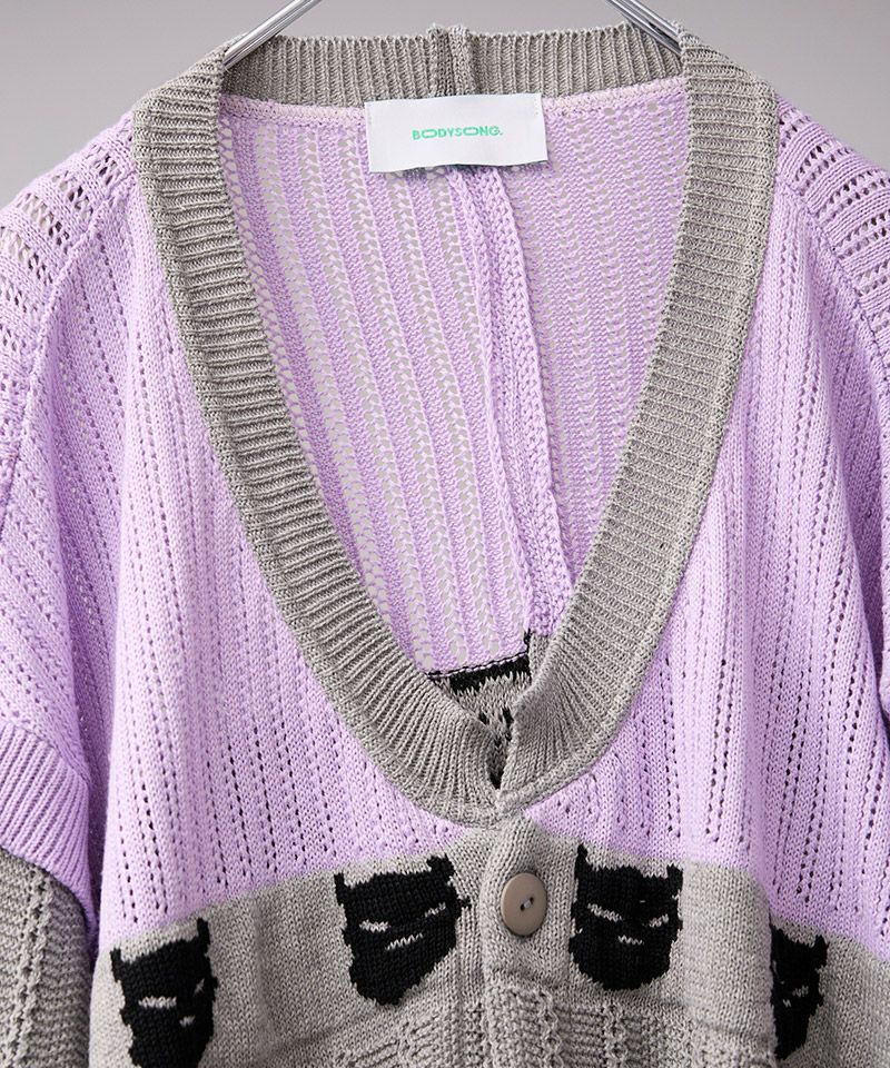 60%OFF【BODYSONG.(ボディソング)】REVERSIBLE DISTRESSED SUMMER KNIT