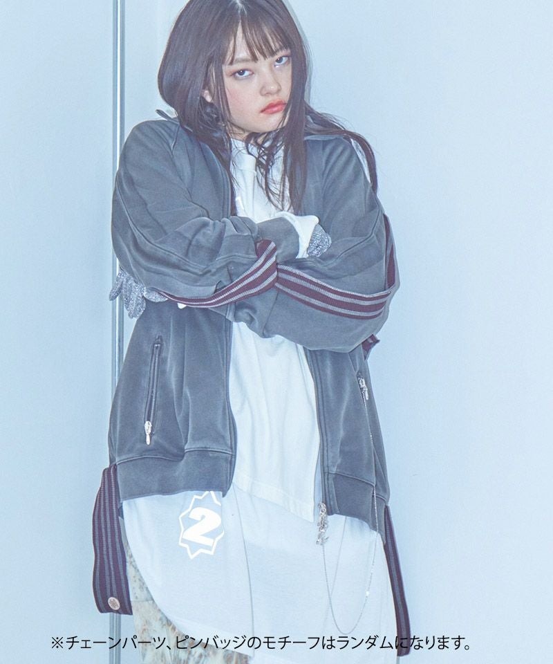 30%OFF【BODYSONG.(ボディソング)】PIGMENT-DYED DISTRESSED TRACK