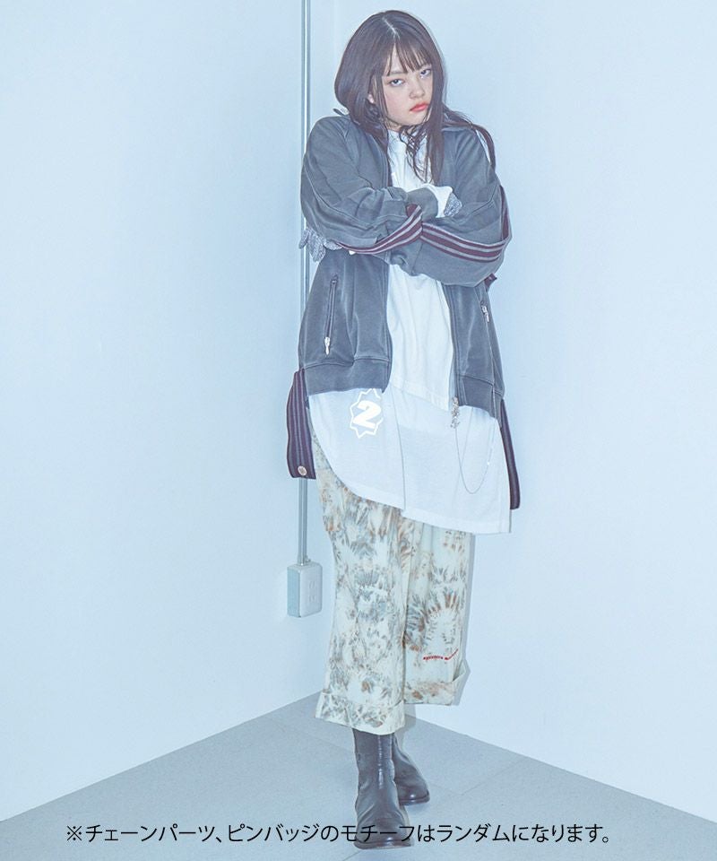 BODYSONG. ノーカラージャケット ボディソング 30%OFF【BODYSONG.(ボディソング)】PIGMENT-DYED DISTRESSED TRACK