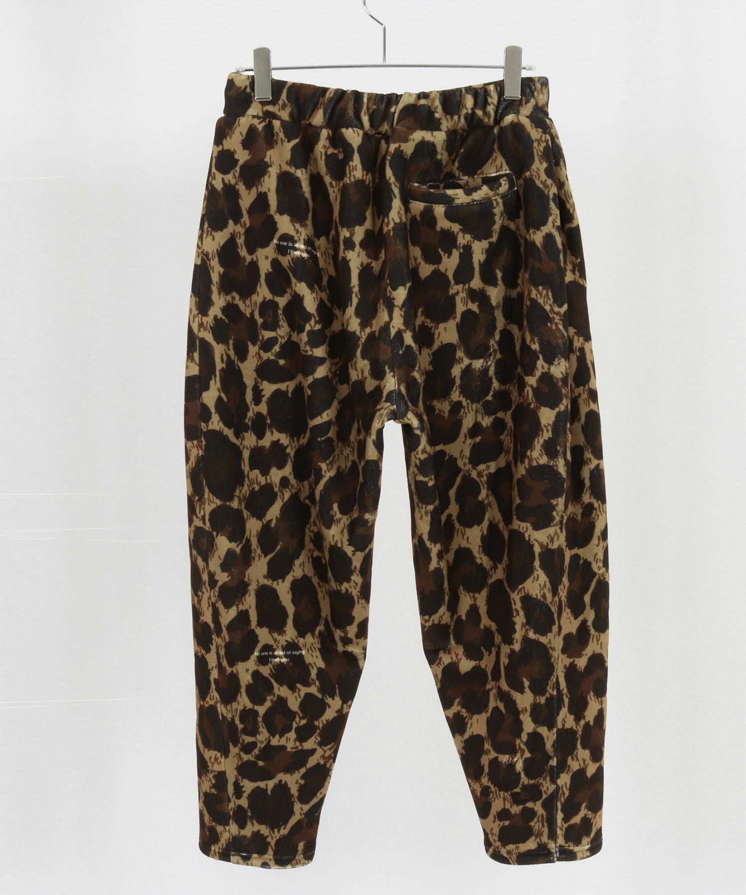 GLIMCLAP ペイズリーパンツ GLIMCLAP(グリムクラップ)】 Fleece fabric pants -leopard pattern
