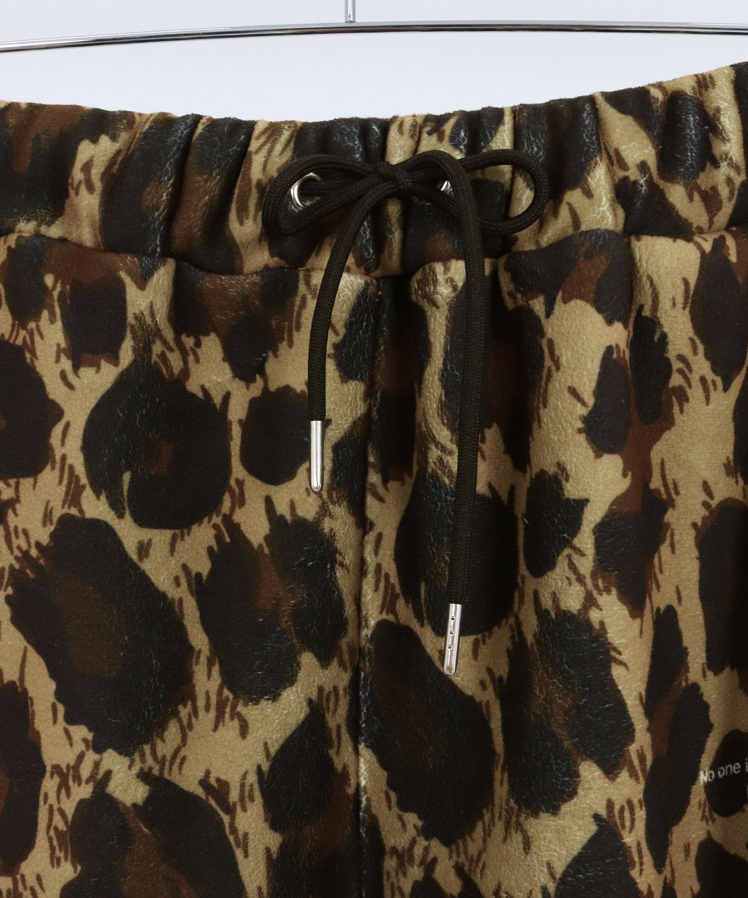 GLIMCLAP ペイズリーパンツ GLIMCLAP(グリムクラップ)】 Fleece fabric pants -leopard pattern