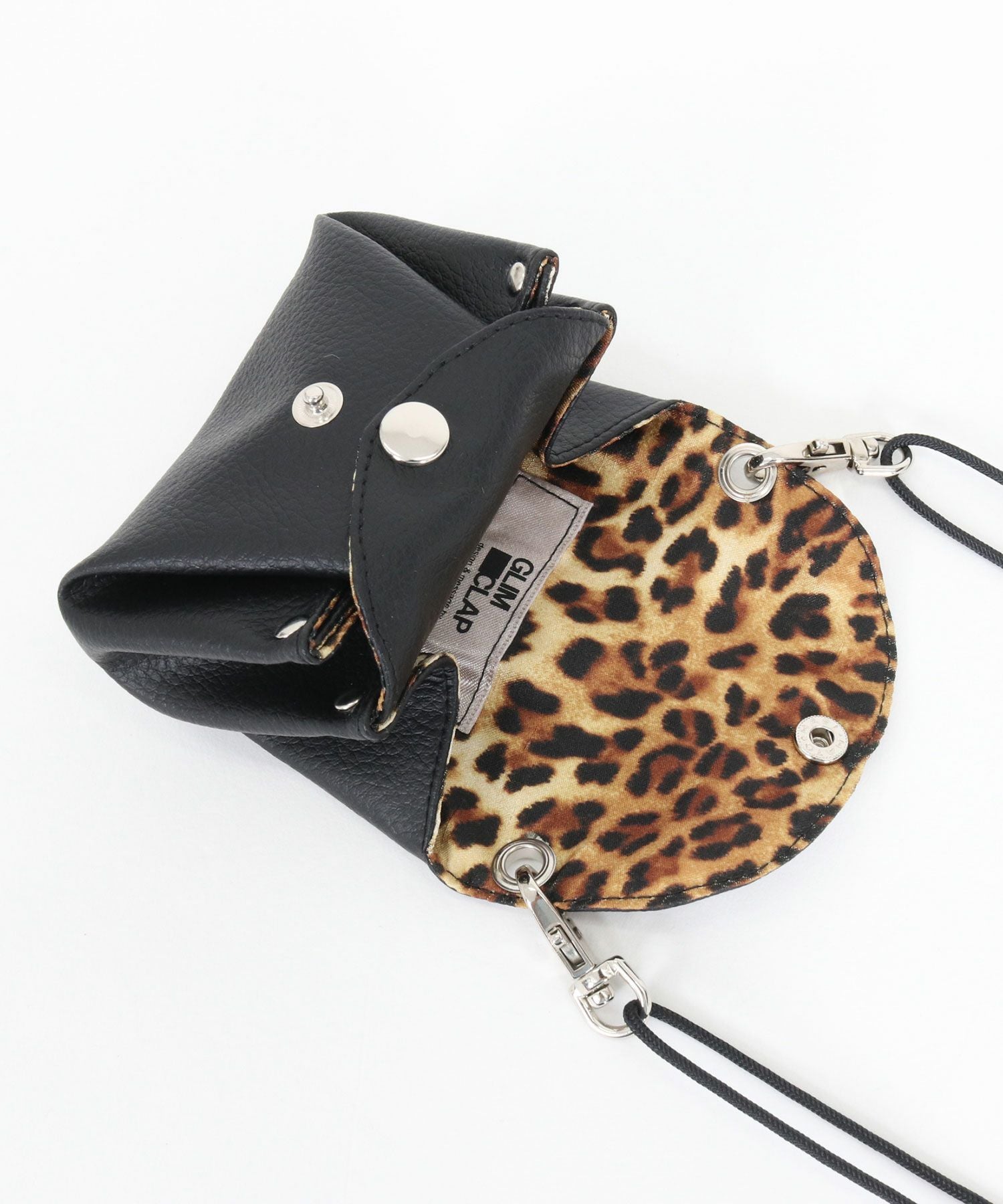 GLIMCLAP(グリムクラップ)】Two pockets design mini bag ポーチ(17