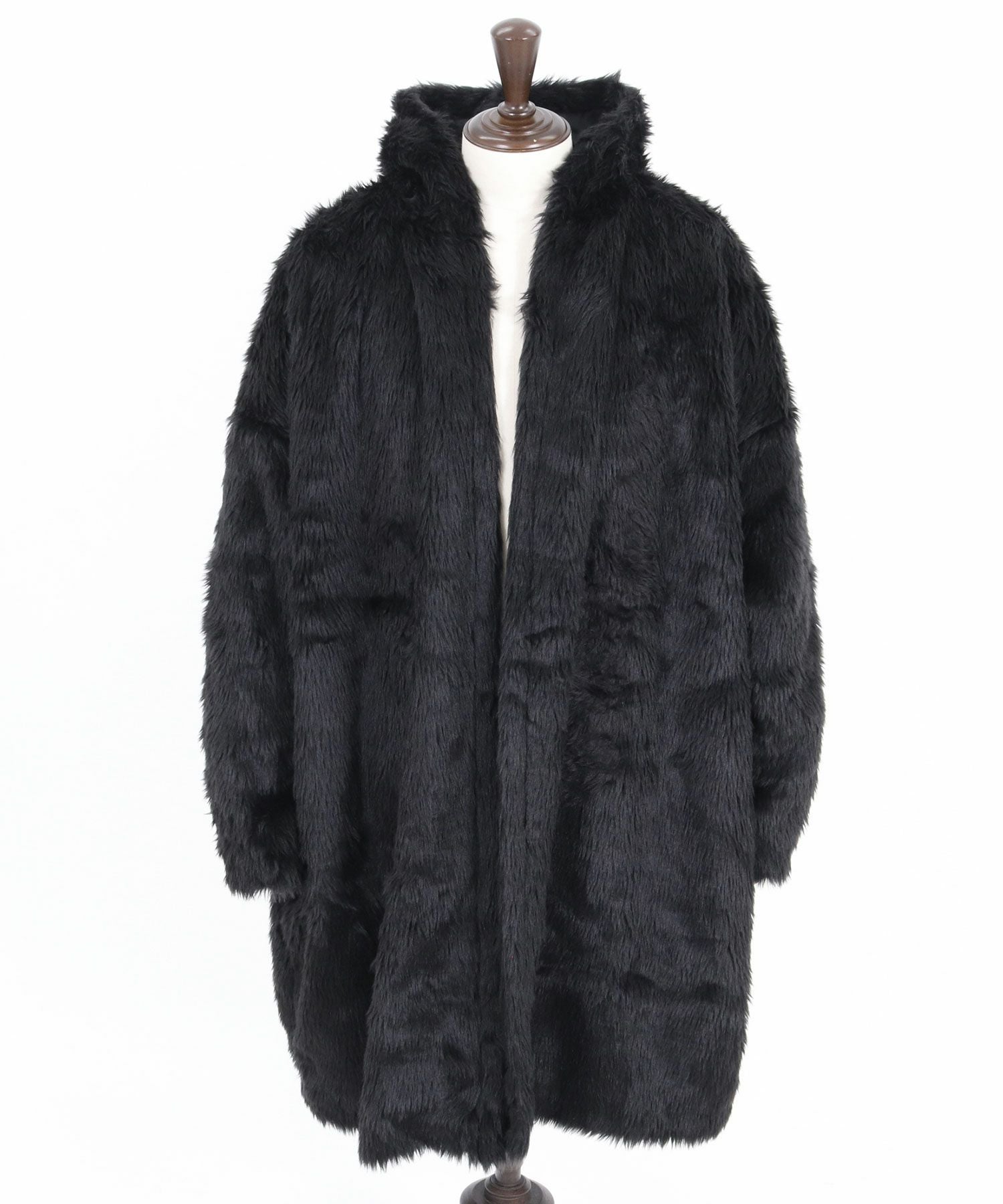 50%OFF【GLIMCLAP(グリムクラップ)】Faux fur buttonless hooded coat