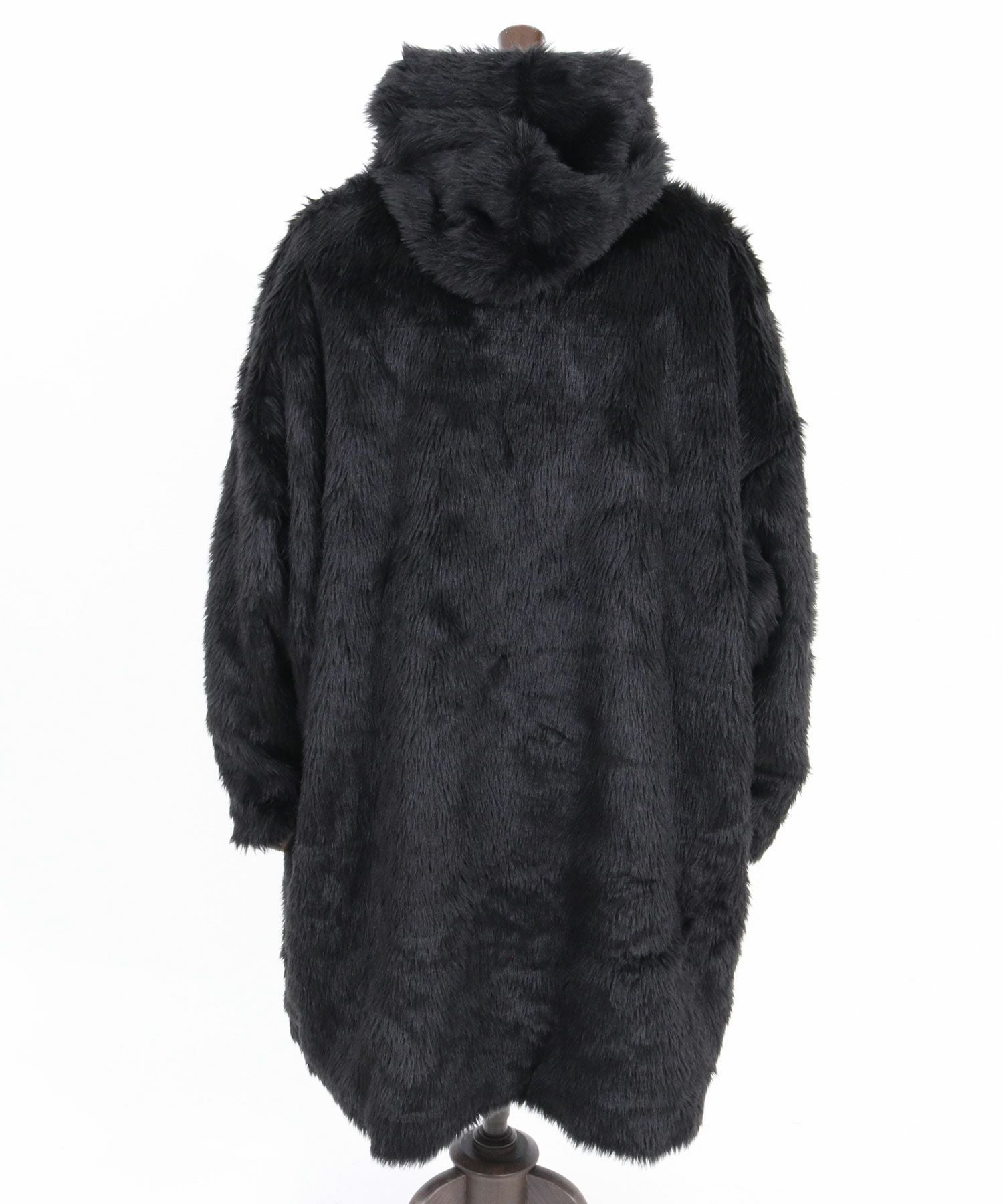 50%OFF【GLIMCLAP(グリムクラップ)】Faux fur buttonless hooded coat