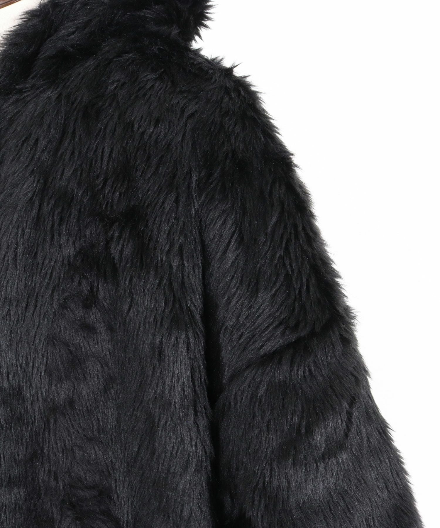 50%OFF【GLIMCLAP(グリムクラップ)】Faux fur buttonless hooded coat