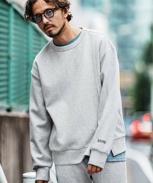 felkod(フィルコッド)】Bandana Cardboard Knit Zip Accent Pullover 