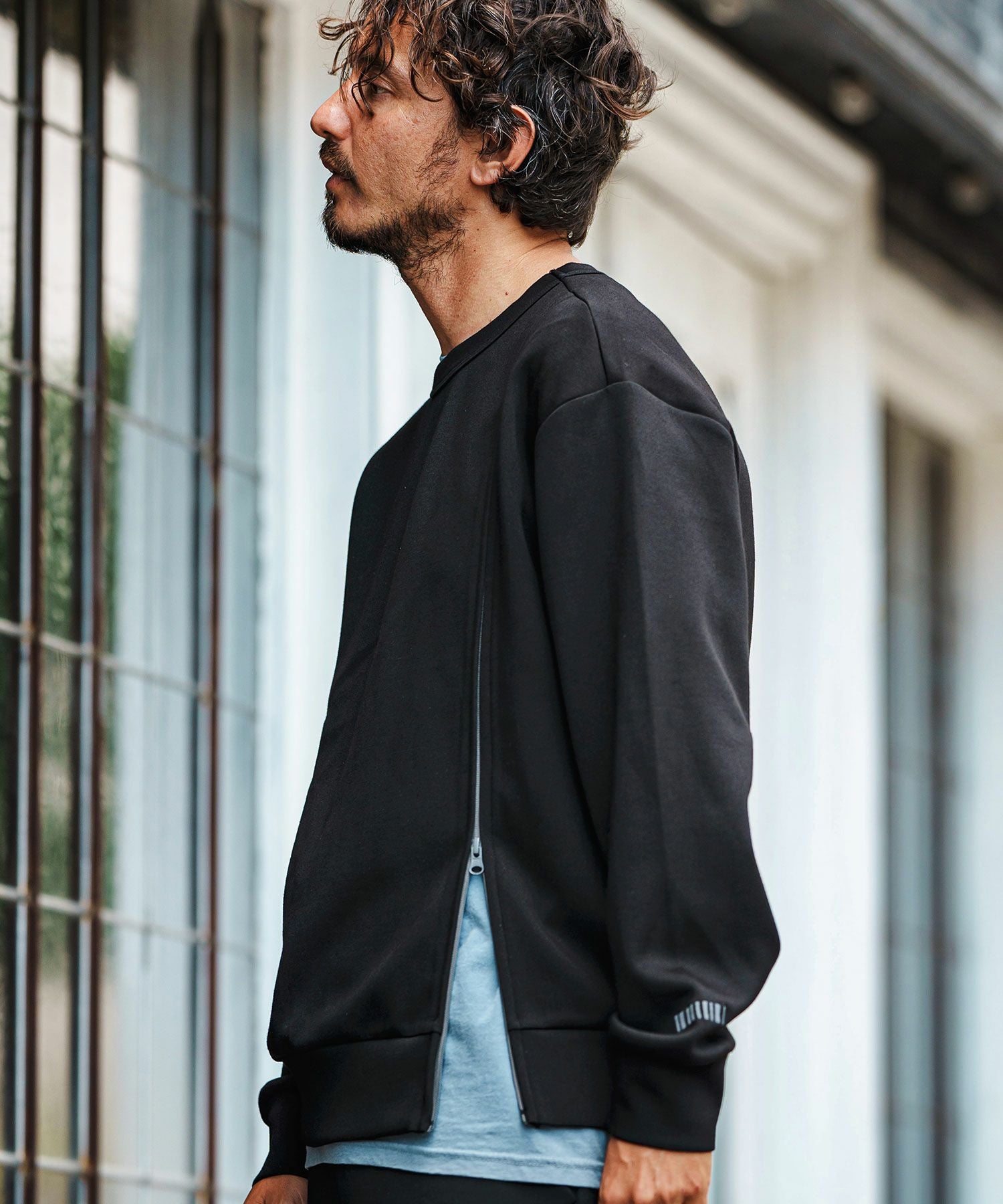 50%OFF【felkod(フィルコッド)】Zip Accent Cardboard Knit Pullover