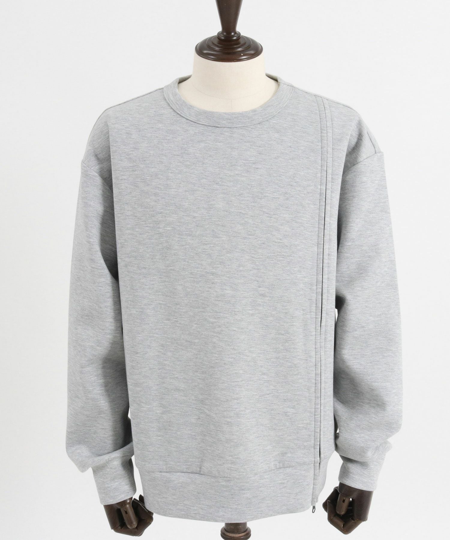 50%OFF【felkod(フィルコッド)】Zip Accent Cardboard Knit Pullover